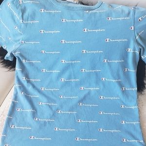 Light Blue Champion Lg Tee